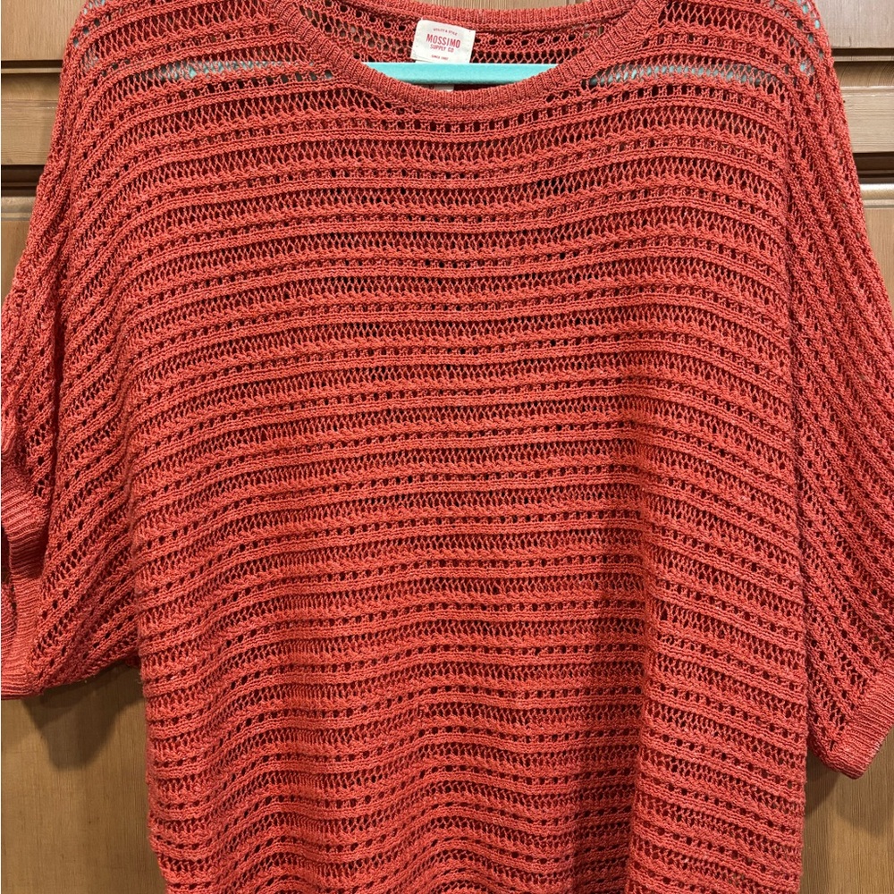 Mossimo Supply Co. Orange Boxy Sweatshirt